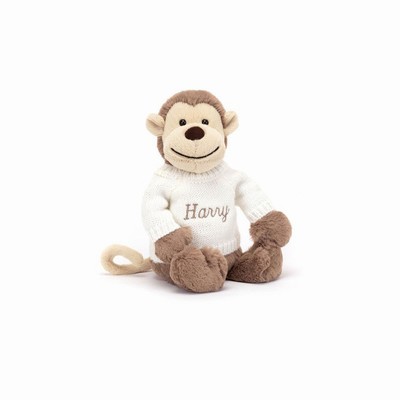 Jellycat Bashful Aap with Cream Jumper | VH2501649